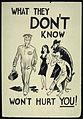 ""WHAT_THEY_DON'T_KNOW_WON'T_HURT_YOU"_-_NARA_-_516133.jpg" by User:US National Archives bot