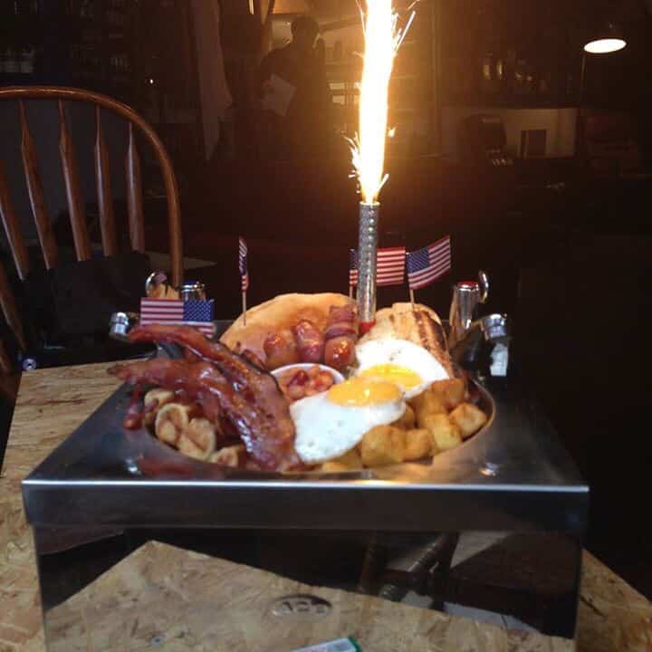 american breakfast kitchen sink