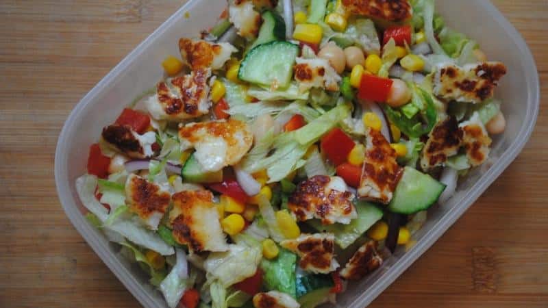 Tasty Halloumi Salad