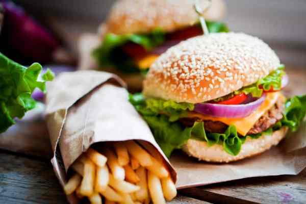 burger fries fast food